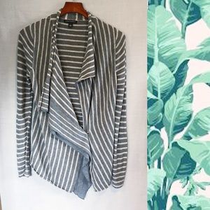 Banana Republic | Striped Waterfall Cardigan